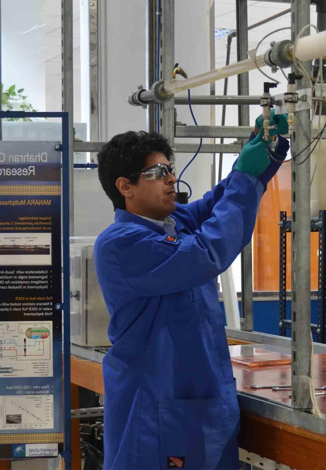 Researcher at the Schlumberger Dhahran Carbonate Research Center.