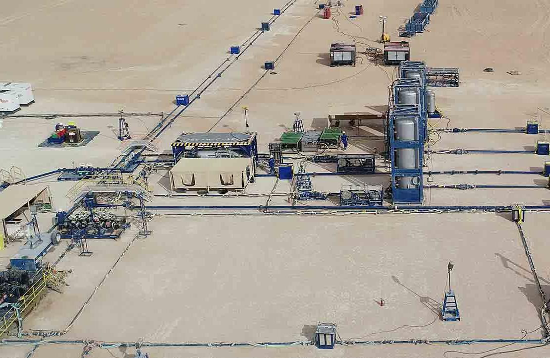 Khazzan油田适合盆地的零燃除方案照片.