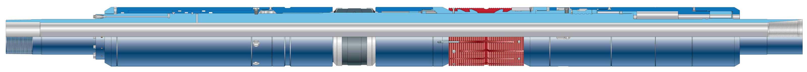 BluePack Ultra RH-MP ultrahigh-pressure retrievable hydraulic-set, multiport production packer
