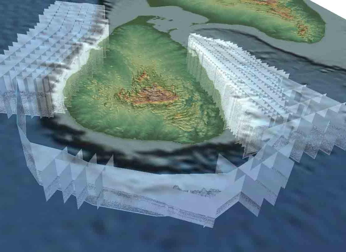 3D view of WesternGeco seismic acquisitions offshore Sri Lanka