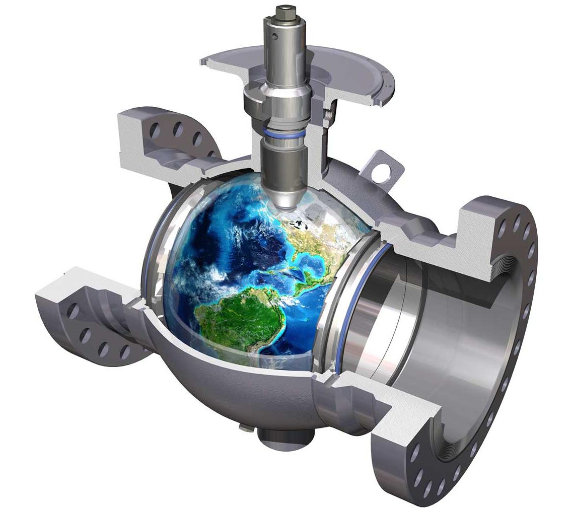 Cameron T30 Ball valve with a globe inside