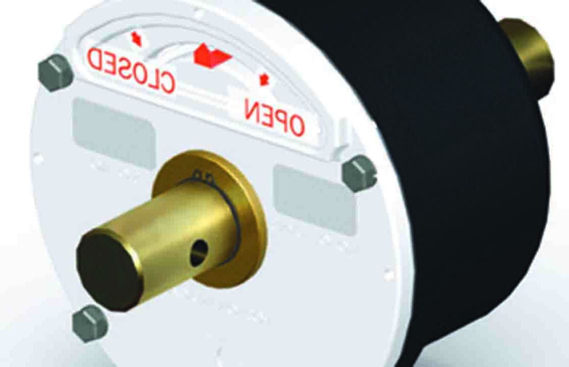 Ground position indicator with gold open-closed switch.